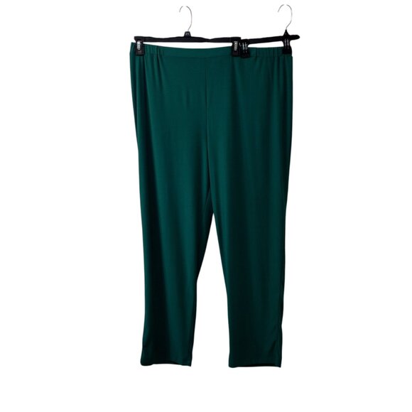 Antthony: 2-pc Short Sleeve Pant Set w/Removable Pearl Necklace, Size 2X, Green - Picture 7 of 10